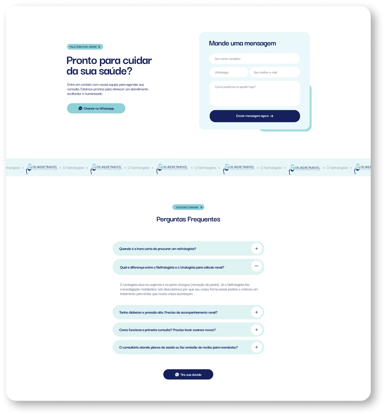 Detalhes da interface do projeto